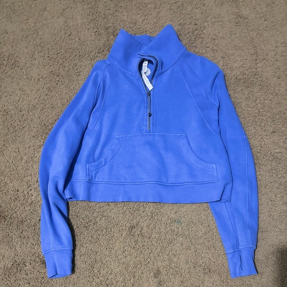 lululemon athletica Sweaters - 🌙Lululemon Funnel Neck Scuba Half Zip Sweater in Blue/purple